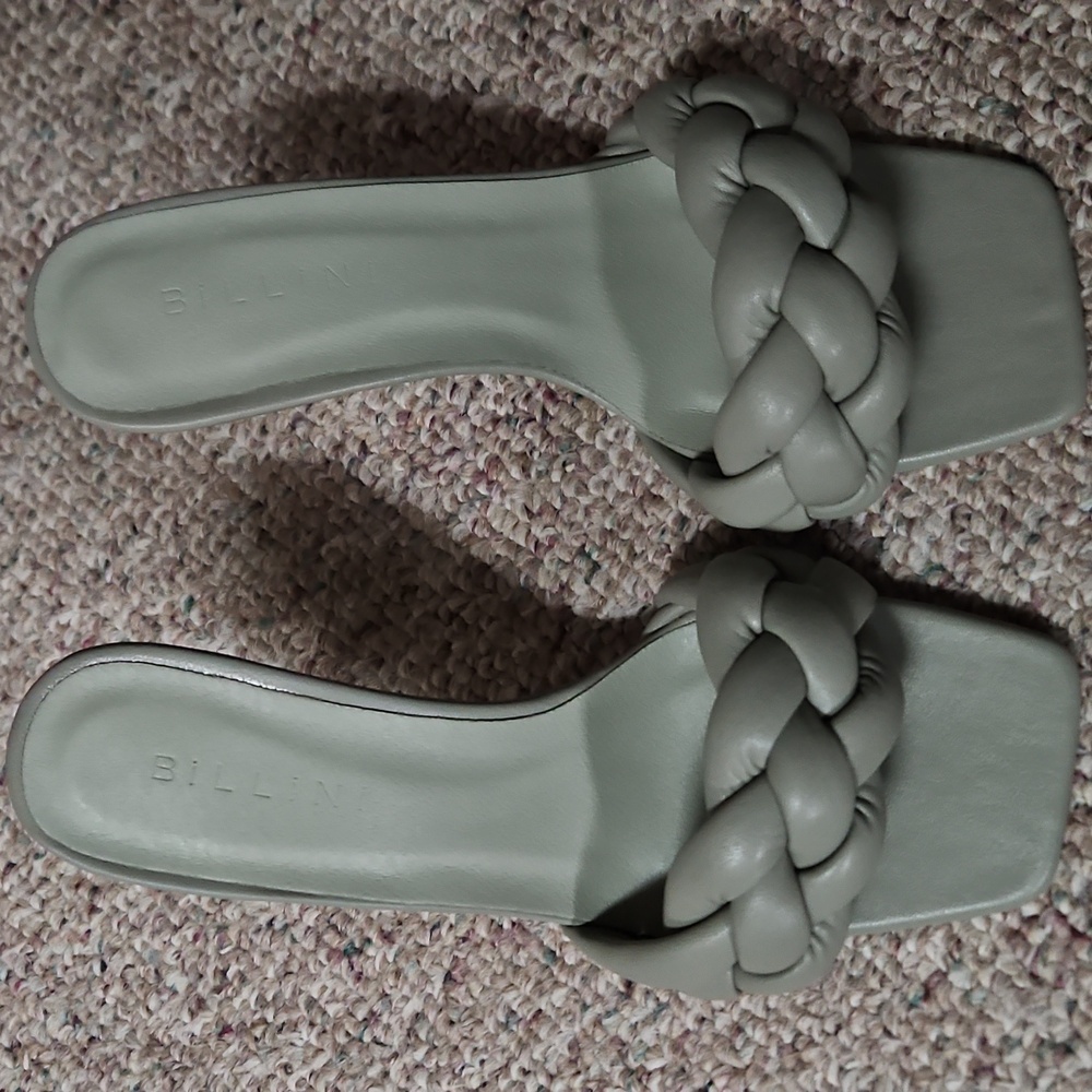 Sage Green Rope Sandals - Picture 2 of 4
